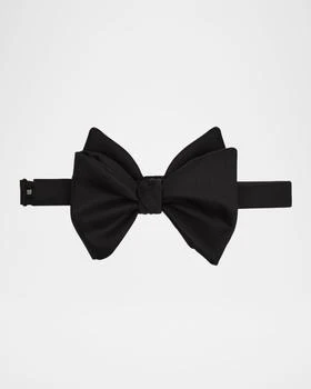 Dunhill | Men's Wool and Mohair Faille Butterfly Bow Tie,商家Neiman Marcus,价格¥1782