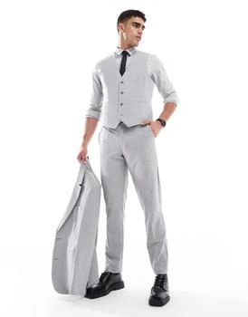 ASOS | ASOS DESIGN slim suit trousers in grey,商家ASOS,价格¥246
