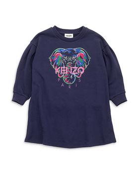 推荐Girls' Long Sleeve Embroidered Elephant Dress - Little Kid, Big Kid商品