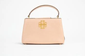 推荐Tory Burch Britten Micro Light Meadowsweet Leather Satchel Bag Purse商品