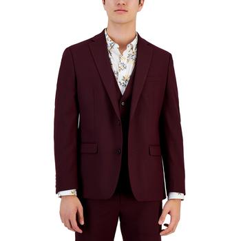 推荐Men's Slim-Fit Burgundy Solid Suit Jacket, Created for Macy's商品