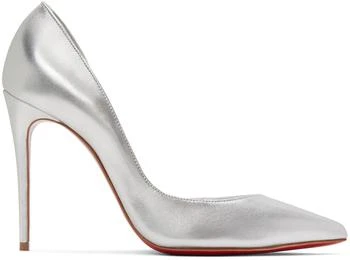 Christian Louboutin | Silver Iriza 100 Heels 