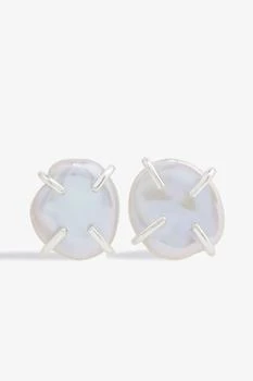 MELISSA JOY MANNING | Sterling silver pearl earrings,商家THE OUTNET US,价格¥821