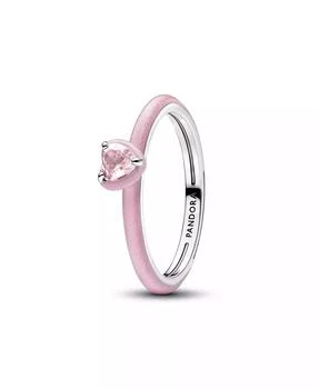 PANDORA | Sterling Silver Pink Chakra Heart Ring,商家Macy's,价格¥407