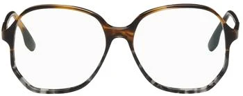 推荐Tortoiseshell Faceted Round Optical Glasses商品