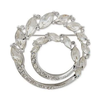 Anne Klein | Boxed Silver-Tone Crystal Marquis Wreath Stone Pin,商家Macy's,价格¥209