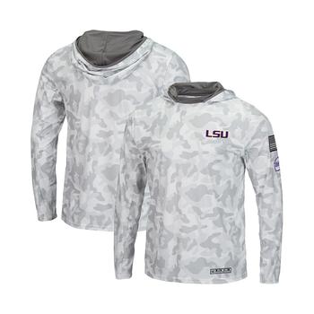 推荐Men's Arctic Camo LSU Tigers OHT Military-inspired Appreciation Long Sleeve Hoodie Top商品