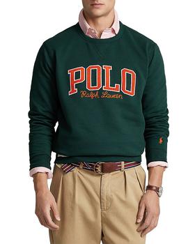 推荐Cotton Blend Fleece Logo Appliqué Regular Fit Crewneck Sweatshirt商品