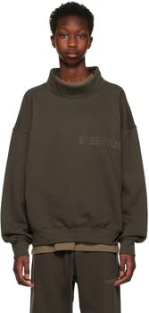 Essentials | Gray Mock Neck Sweatshirt商品图片,独家减免邮费