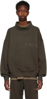Essentials | Gray Mock Neck Sweatshirt 6.2折, 独家减免邮费