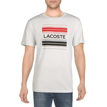推荐Lacoste Mens Long Sleeve Crewneck Graphic T-Shirt商品