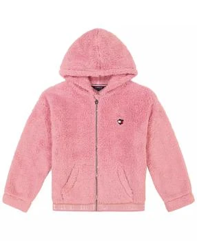 Tommy Hilfiger | Baby Girl Minky Zip Front Hoodie,商家Macy's,价格¥136