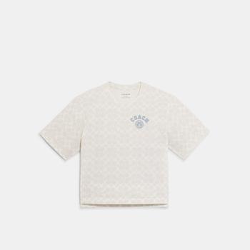 推荐Coach Outlet Varsity Signature T Shirt In Organic Cotton商品