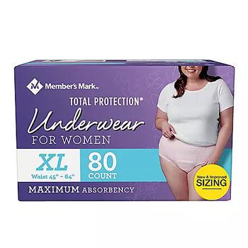 Member's Mark | Member's Mark Total Protection Incontinence Underwear for Women (Choose Your Size)商品图片,
