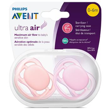 商品Philips Avent | Ultra Air Pacifier, 0-6 months (SCF244/21),商家Walgreens,价格¥66图片