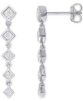 Macy's | Moissanite Linear Drop Earrings (5/8 ct. t.w.) in Sterling Silver,商家Macy's,价格¥2244