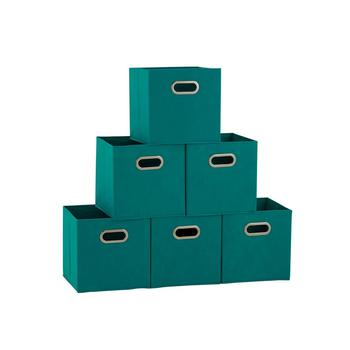 商品Household Essentials | Household Essential Fabric Storage Bins 6 Piece Set,商家Macy's,价格¥195图片