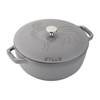 推荐Staub Cast Iron 3.75-qt Essential French Oven Rooster商品