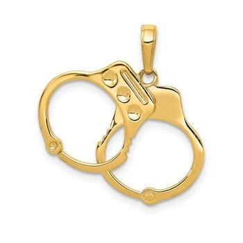 Macy's | Handcuffs Pendant In 14k Yellow Gold,商家Macy's,价格¥5205
