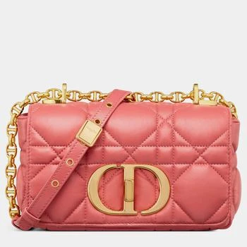 Dior | Christian Dior Coral Pink calfskin Small Dior Caro Bag 