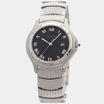 [二手商品] Cartier | Cartier Grey Stainless Steel Panthere Cougar Quartz Women's Wristwatch 33mm商品图片,