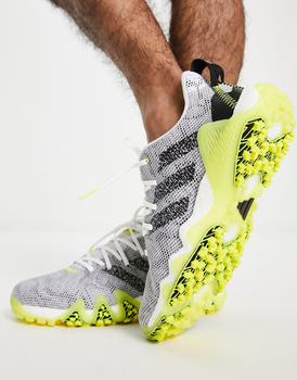 推荐adidas Golf Codechaos 22 shoes in grey and yellow商品