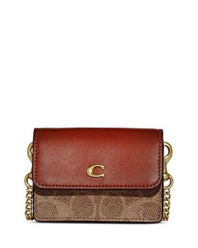 Coach | Half Flap Color Blocked Signature Canvas Card Case商品图片,