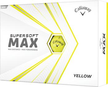 商品Callaway 2021 Supersoft MAX Gloss Yellow Golf Balls图片