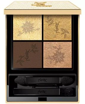 Yves Saint Laurent | Limited-Edition Gold Lace Couture Mini Clutch Luxury Eyeshadow Palette,商家Macy's,价格¥427