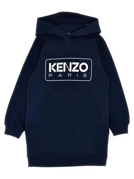 Kenzo | Kenzo Kids Logo Print Hooded Dress,商家Baltini,价格¥1075