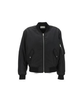 圣罗兰外套, Yves Saint Laurent | Zip-up Long-sleeved Bomber Jacket商品图片 