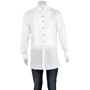 Burberry | Modern Fit Panelled Bib Cotton Twill Evening Shirt In White商品图片,6.9折
