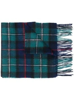 推荐BARBOUR - Wool Scarf With Tartan Motif商品