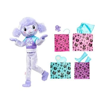 Barbie | Cutie Reveal Cozy Cute Tees Series Doll - Purple Poodle,商家Macy's,价格¥94