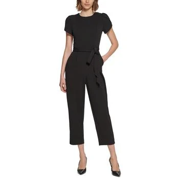 Calvin Klein | Petite Puff-Sleeve Belted Jumpsuit 7.4折