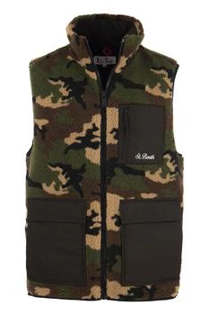 Mc2 Saint Barth | SHERPA WAISTCOAT WITH PATCH POCKETS,商家Boutiques Premium,价格¥1263