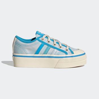 阿迪达斯男鞋帆布鞋, Adidas | adidas Nizza Platform Low - Grade School Shoes商品图片 4.9折