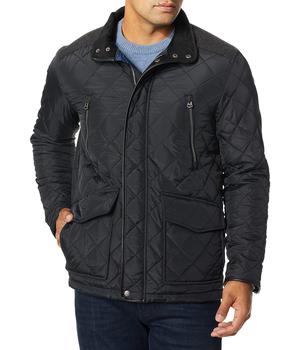 Men's Quilted Jacket with Corduroy Collar,价格$150.75