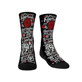 Rock 'Em | Youth Boys and Girls Socks Portland Trail Blazers Graffiti Crew Socks,商家Macy's,价格¥133