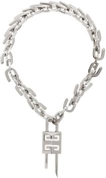 纪梵希项链真假, Givenchy | Silver Padlock G Link Necklace商品图片 