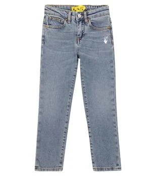 推荐Diagonal slim-fit jeans商品