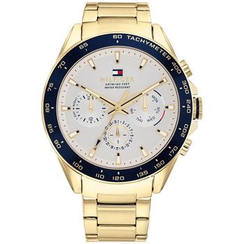 tommy hilfiger手表, Tommy Hilfiger | Men's Gold-Tone Bracelet Watch 44mm商品图片 8折×额外8.5折, 额外八五折