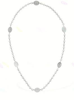 Gucci | Logo Silver Bead Necklace 