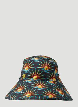 推荐Sun Motif Bucket Hat in Black商品