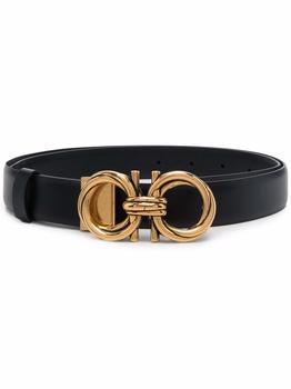加拿大菲拉格慕皮带, Salvatore Ferragamo | Salvatore Ferragamo Women's  Black Leather Belt商品图片 