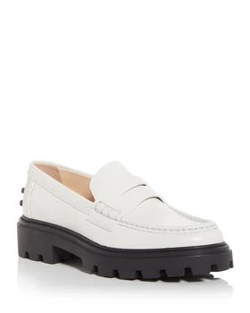 推荐Women's Gomma Pesante Leather Penny Loafers商品