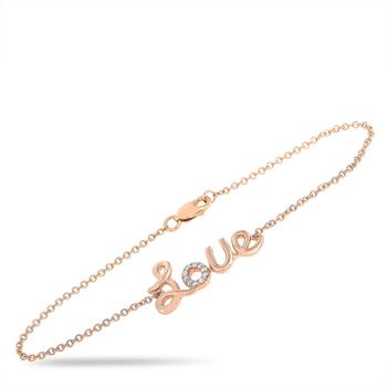 商品LB Exclusive | 14K Rose Gold 0.10 ct Diamond Love Bracelet,商家Jomashop,价格¥2324图片
