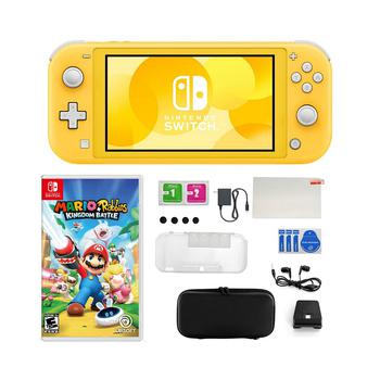Nintendo | Switch Lite in Yellow with Mario Rabbids & Accessories Kit商品图片,独家减免邮费