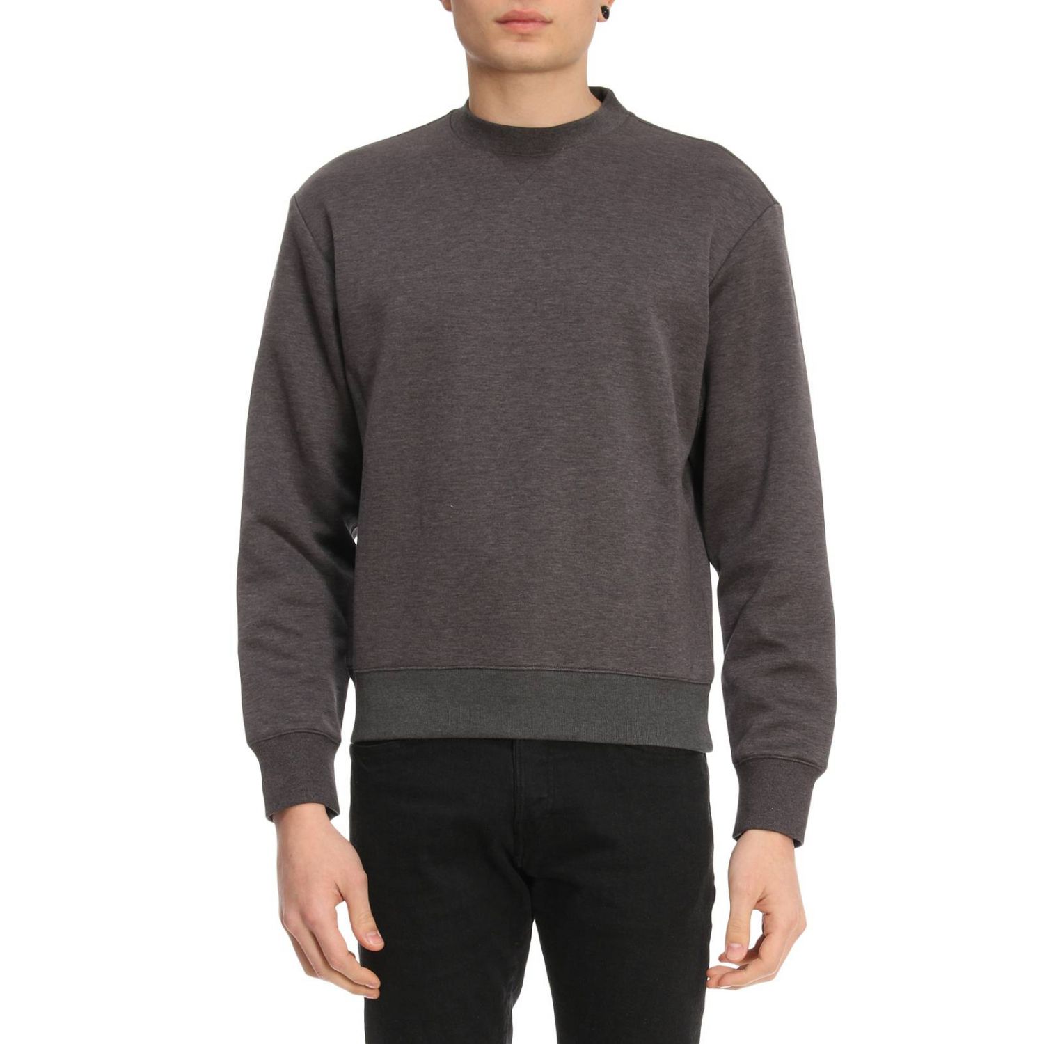 Prada | PRADA 男士深灰色棉质圆领卫衣 UJL988-1MOA-F0480商品图片,独家减免邮费