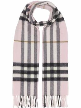 推荐Burberry Womens Pink Cashmere Scarf商品